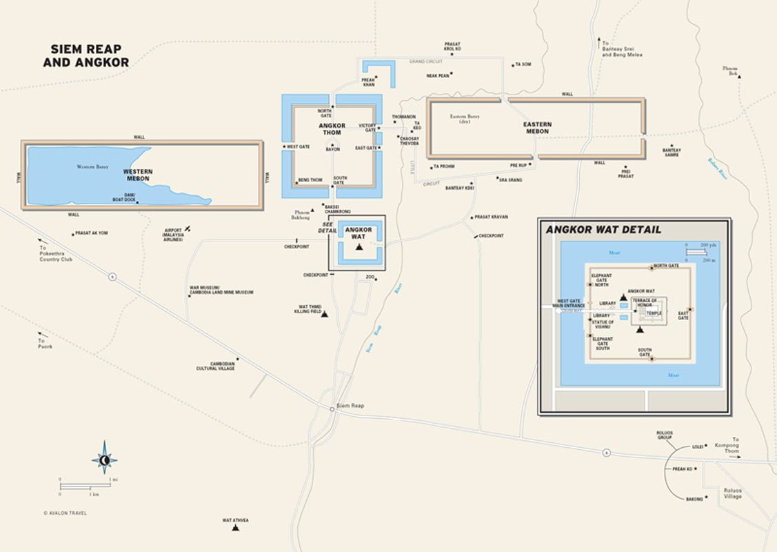 map The History of Angkor | Angkor Wat Temples